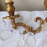 Paire d'appliques bronze
