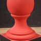 1970s Italian red painted coffee table