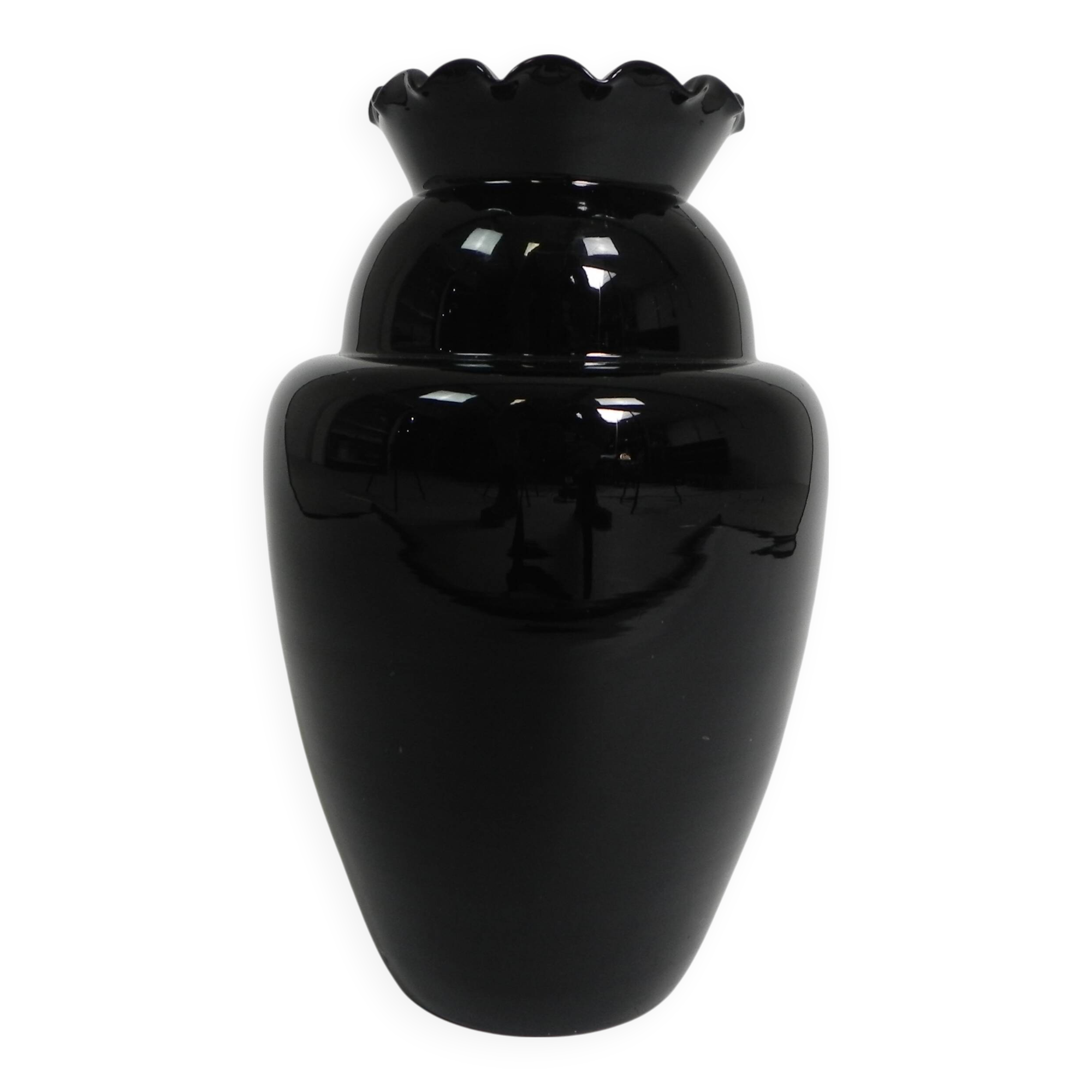 Art Deco vase with ribbed rim, Doyen, Boom, 1930s