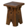 Tabouret brutaliste en chêne début 20ème