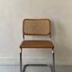Chaise Cesca par Marcel Breuer en chrome et bois, 1970