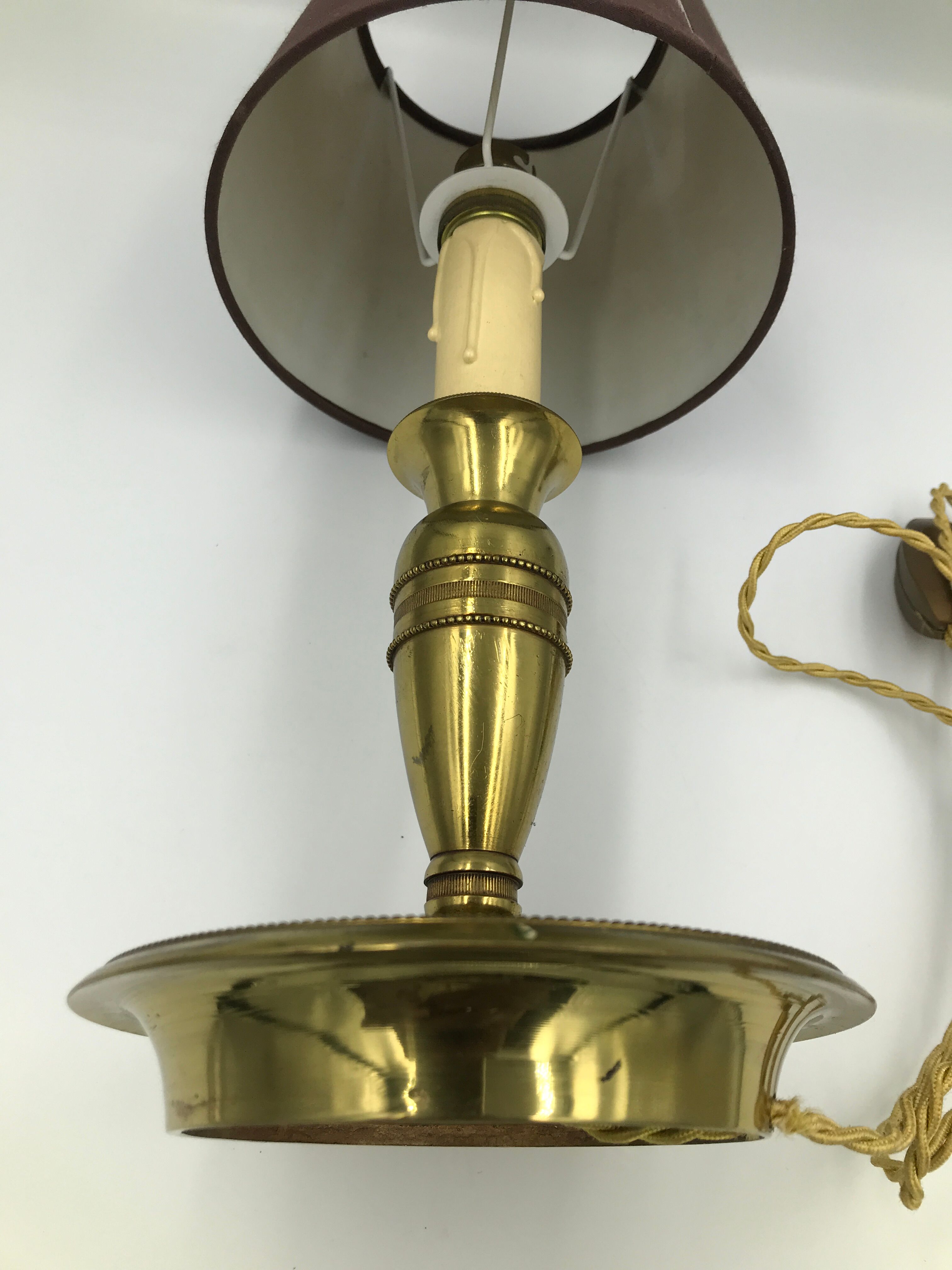Vintage bronze bedside lamp