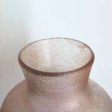 François Théodore Legras ovoid vase with floral decoration, Rubis Art Nouveau series.