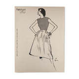 Fashion illustration 1957 by René Gruau