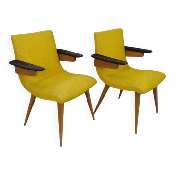 Vintage Scandinavian Armchair Design Duo