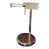 Lampe de table Relco Milan Italy avec bras articulé en laiton par Gianfranco Frattini, années 70