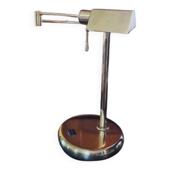 Relco Milan Italy table lamp with articulated brass arm by Gianfranco Frattini, 1970s