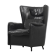 Fauteuil à oreilles en cuir DS-23 de Franz Josef Schulte pour De Sede, 1980