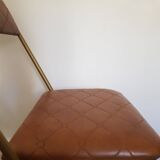 Chaise pliante lafuma vintage en cuir
