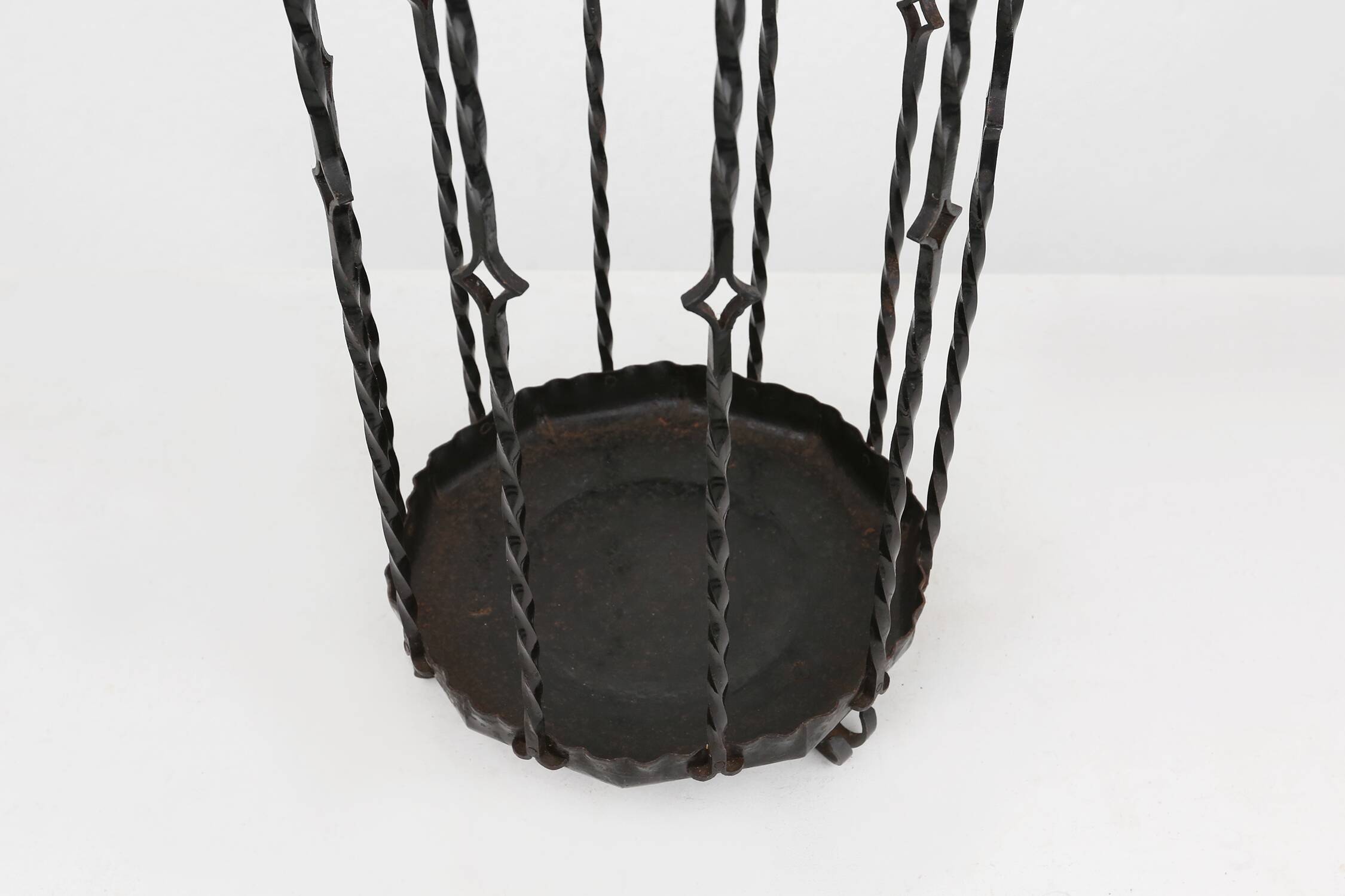 Stylish robust mid-century umbrella stand, France ca. 1950