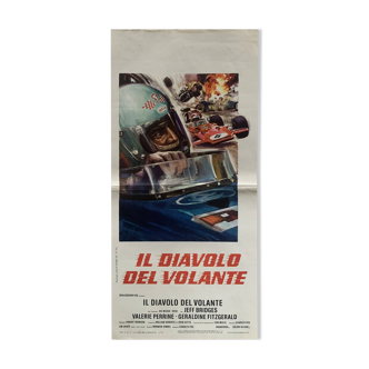 il diavolo del volante - original italian locandina - 1973