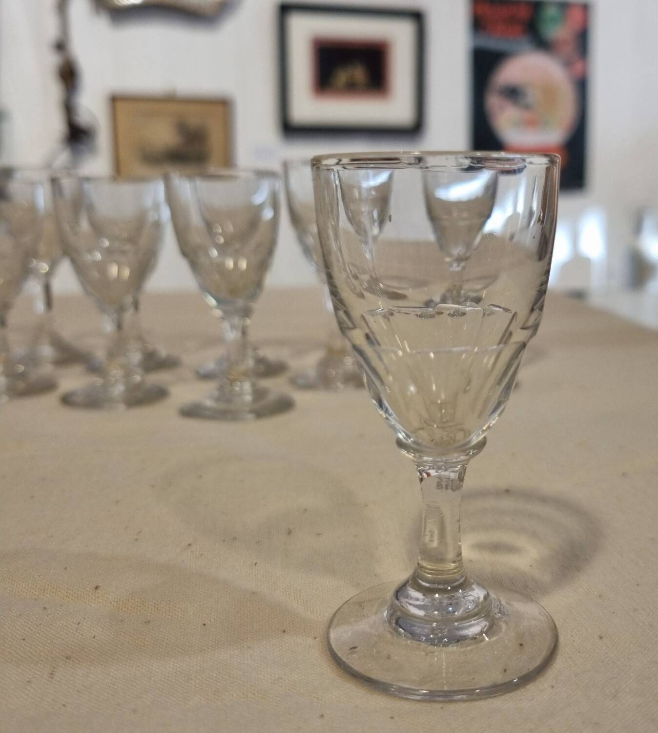 Set of 12 digestive glasses