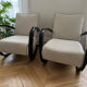 2 Armchairs Model H 269 by Jindrich Halabala, 1930-40s