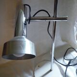 Desk lamp from the 1970s stainless steel and brushed aluminum