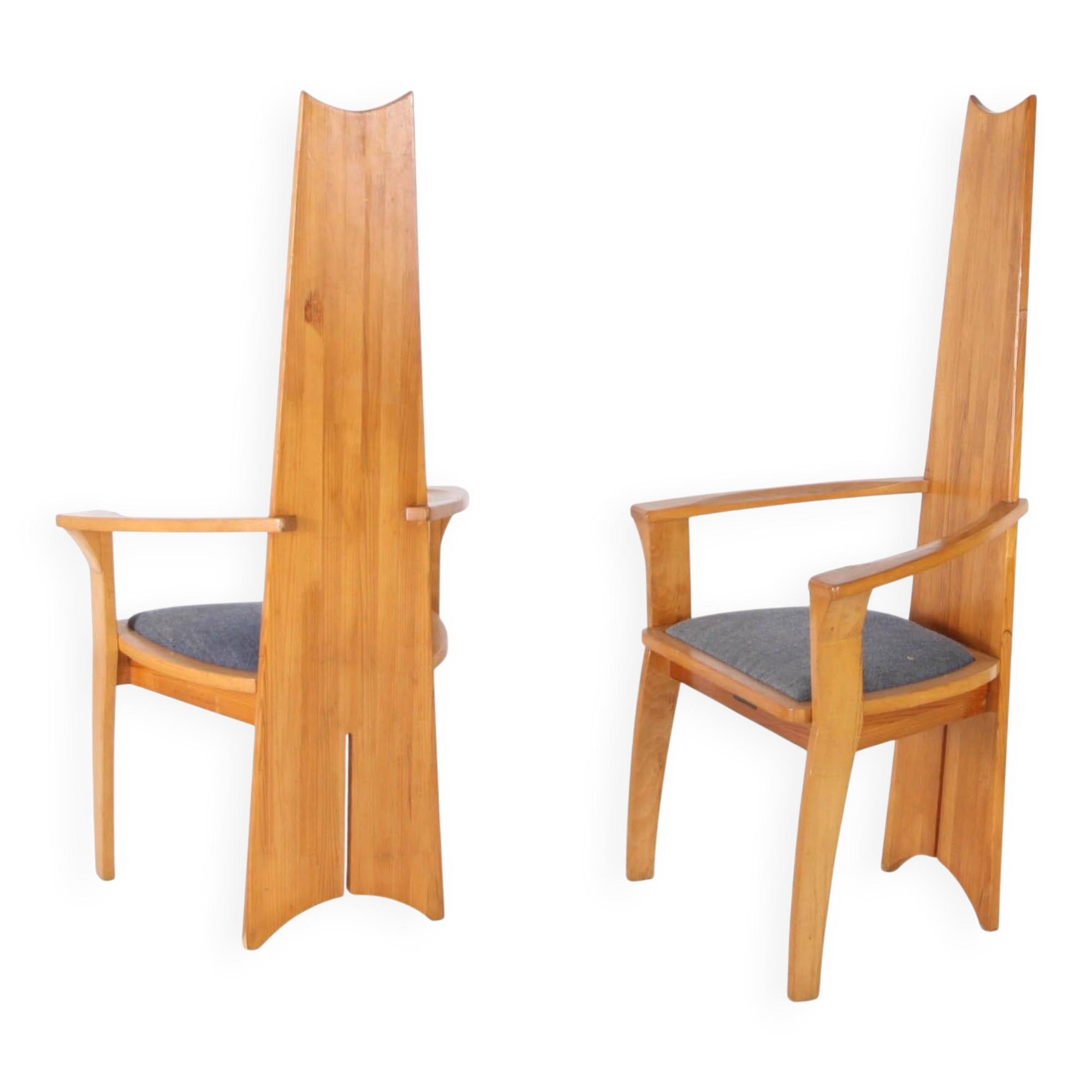 Pair of Japanese armchairs