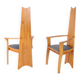 Pair of Japanese armchairs
