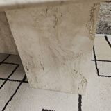 Vintage travertine table 1980"