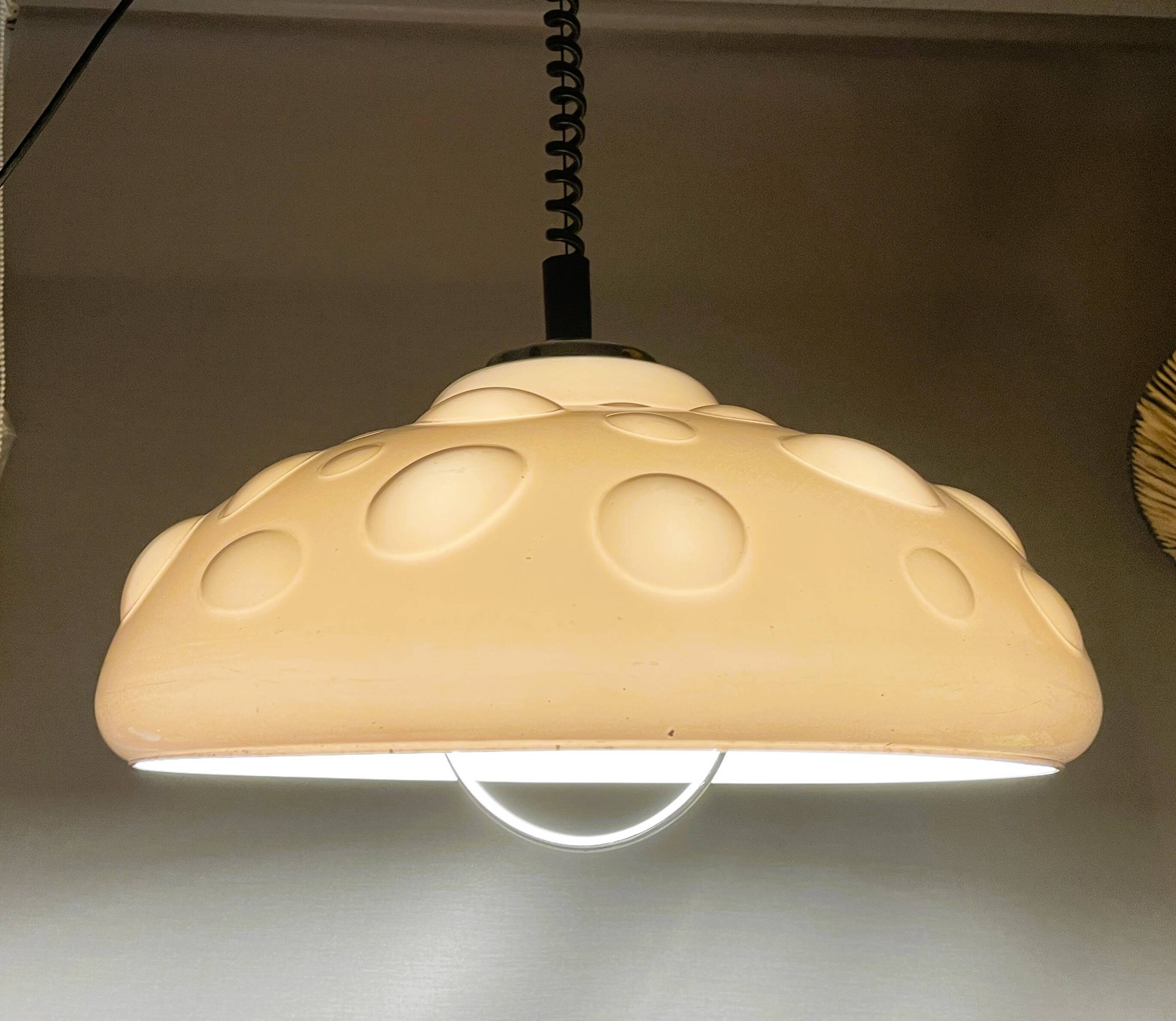 Acrylic retractable dining room pendant lamp