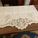 Sheet with embroidered decoration and openwork with cornucopia late nineteenth