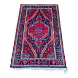 Burgundy Persian rugs pink and midnight blue