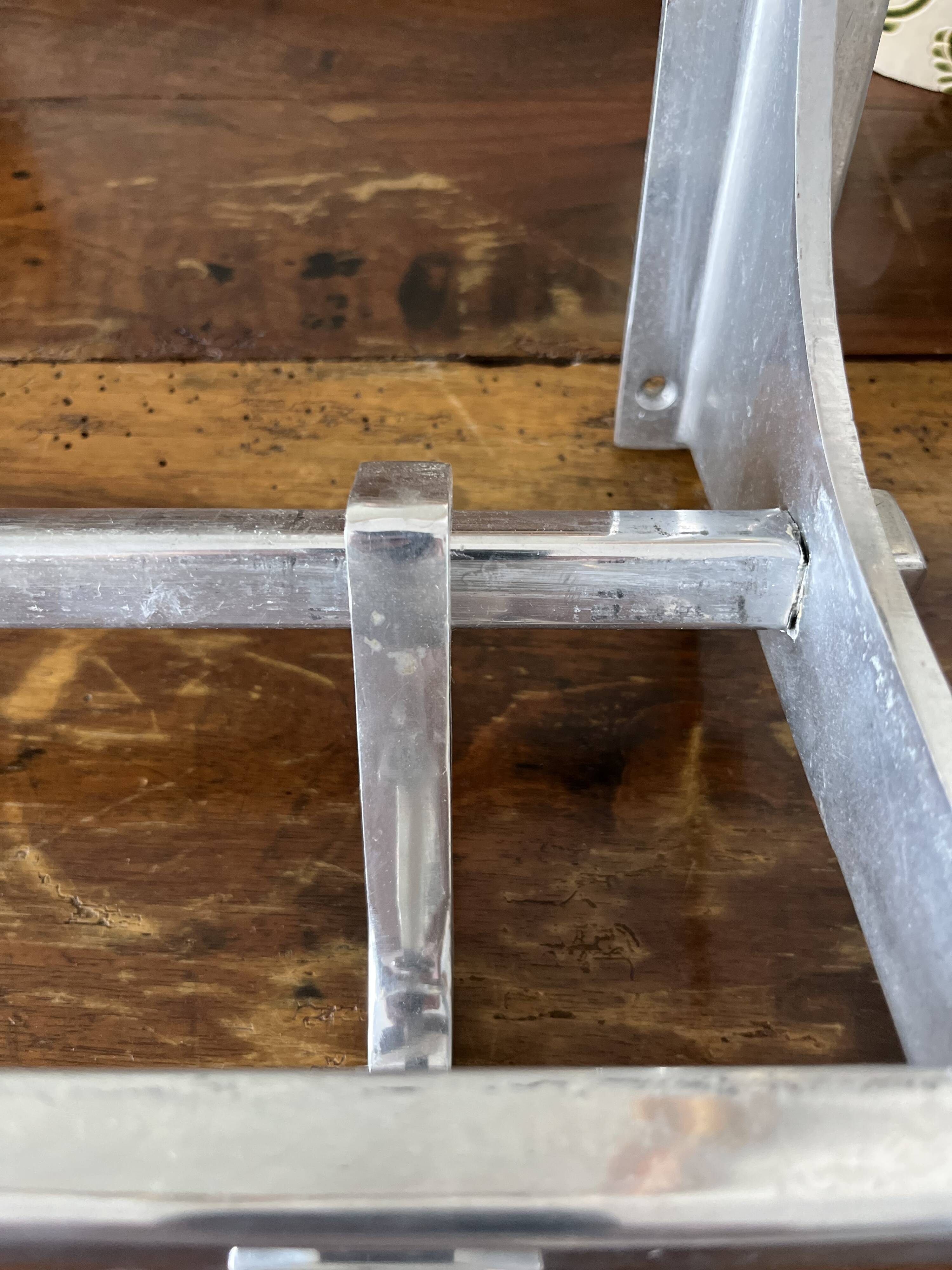 Wall-mounted coat rack aluminium — Industrial railway style — Vintage