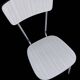 Pair of vintage chairs in light Formica and chrome metal – 1960s