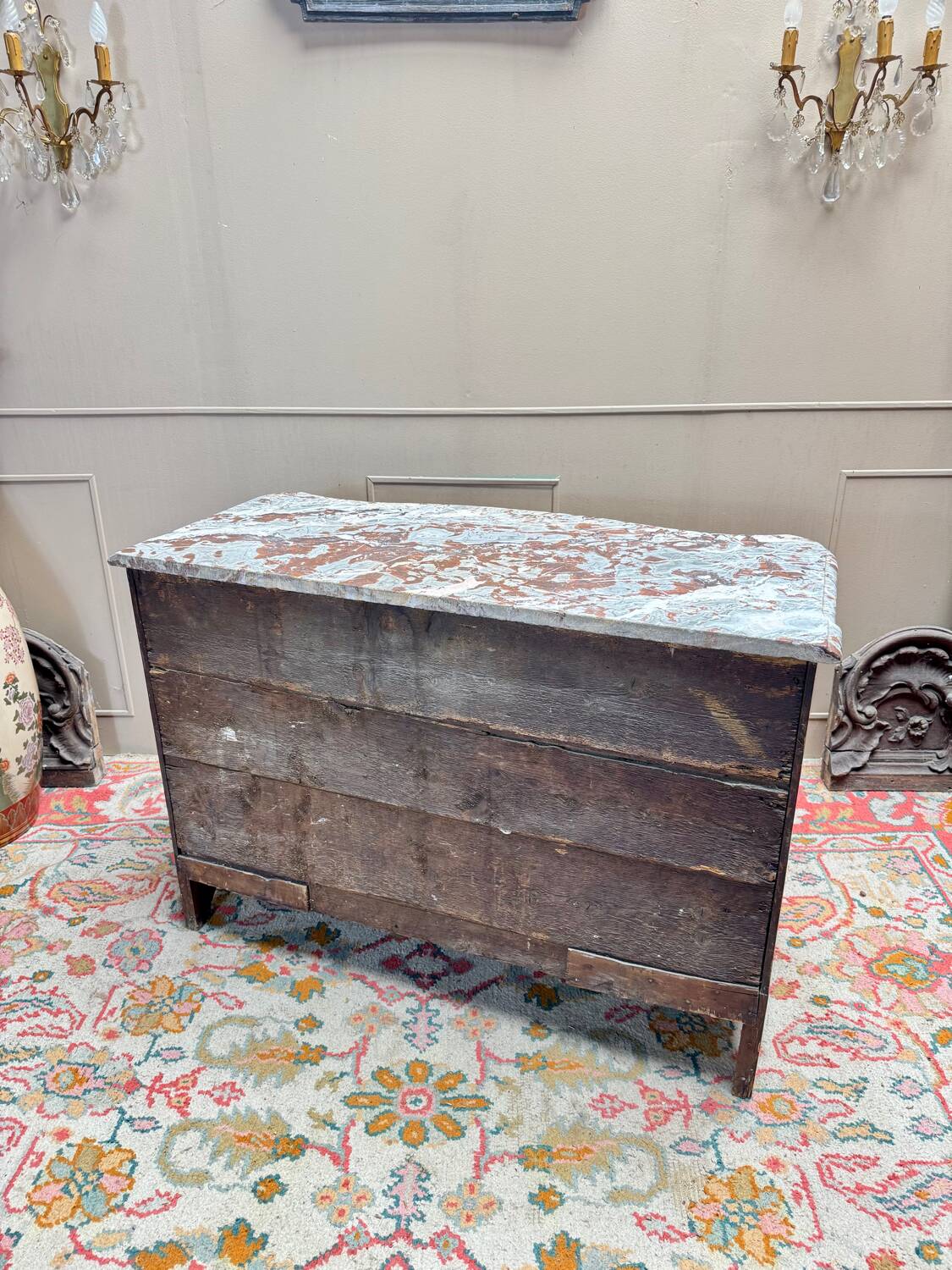 Mahogany chest of drawers, Louis XV period, 18th century