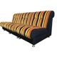 Fauteuil vintage à rayures orange space age / fauteuil une place