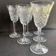 6 anciens verres à vin en cristal taillé