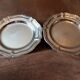 Lot de 2 plats ronds inox