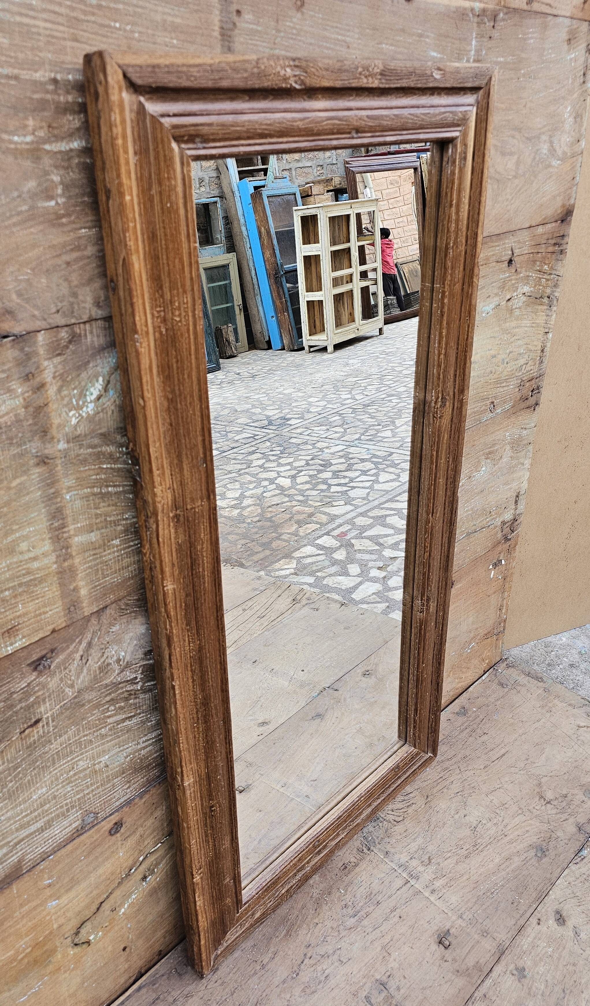 Teak mirror from Burma