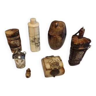 Asian opium bottles and boxes