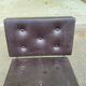 Scandinavian chair in faux leather and chrome steel 1980
