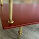 Table basse vintage verre et laiton