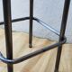 High wood and metal stool