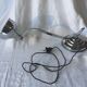 Authentic 1930 chrome brass swivel art deco desk lamp