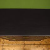 Substantial antique painted black chest of drawers