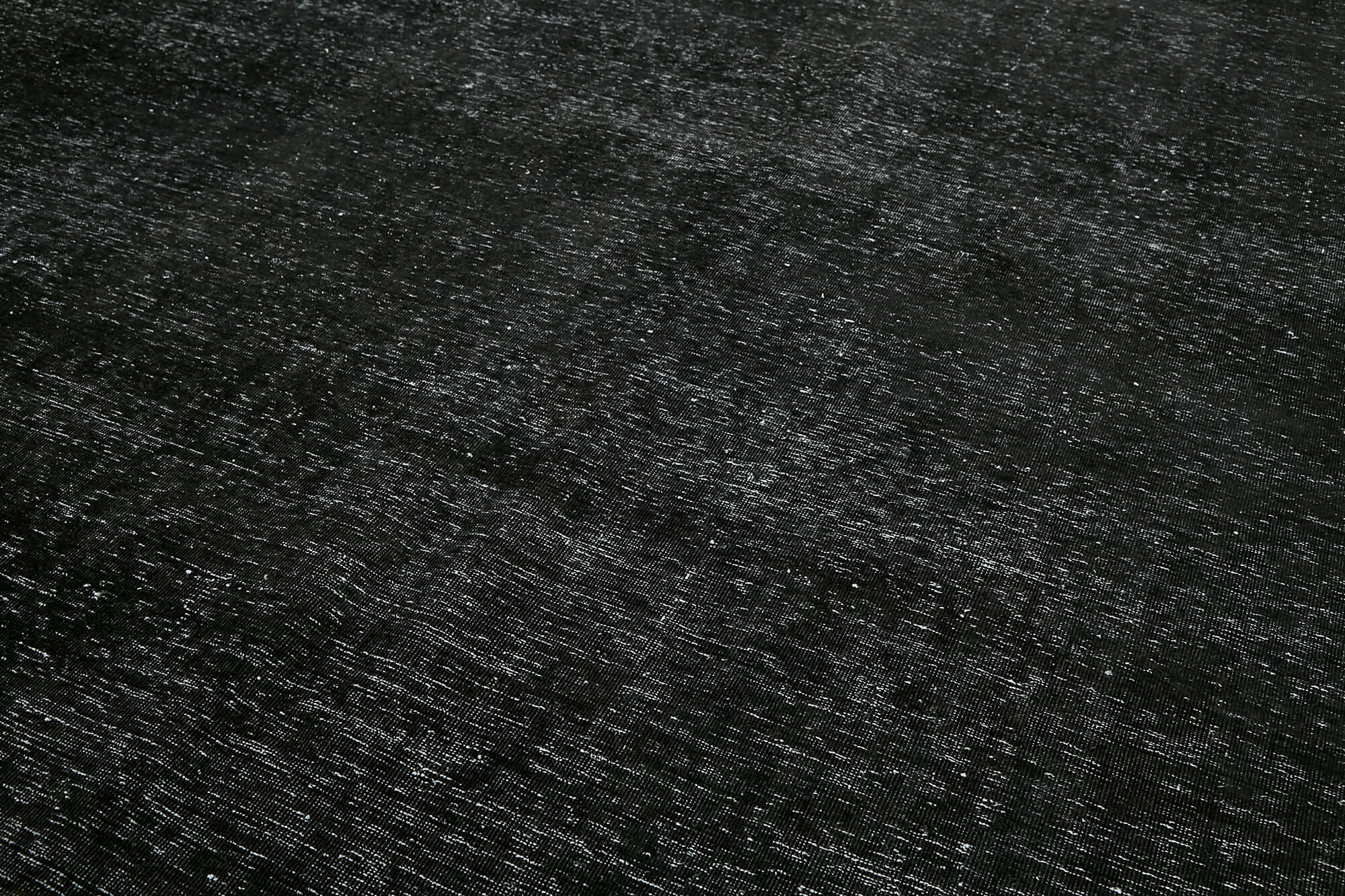 Hand-knotted persian overdyed 1970s 291 cm x 400 cm black wool carpet