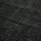 Hand-knotted persian overdyed 1970s 291 cm x 400 cm black wool carpet