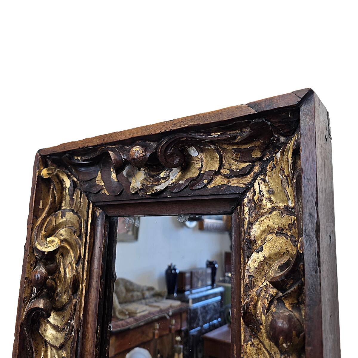 Antique Italian Baroque Mirror, 1st half 1700s