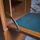 French modular secretary in oak with display case, 1950s.