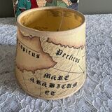 5 abats-jours ancien carte du monde