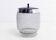 Vintage glass and metal ice bucket