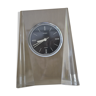 Plexiglass and metal table clock