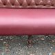 1930s bistro bench in faux leather