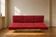 Czechoslovak mid-century sofa by Interiér Praha, 1960s – red bouclé