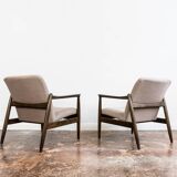 Kvadrat Customizable Pair Of Restored Mid Century Armchairs, 1960's