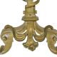 Pair of gilded bronze andirons decorated with serpents.