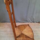 Straw fireside chair