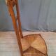 Straw fireside chair